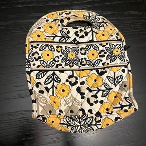 Vera Bradley Go wild yellow and black floral lunch bag